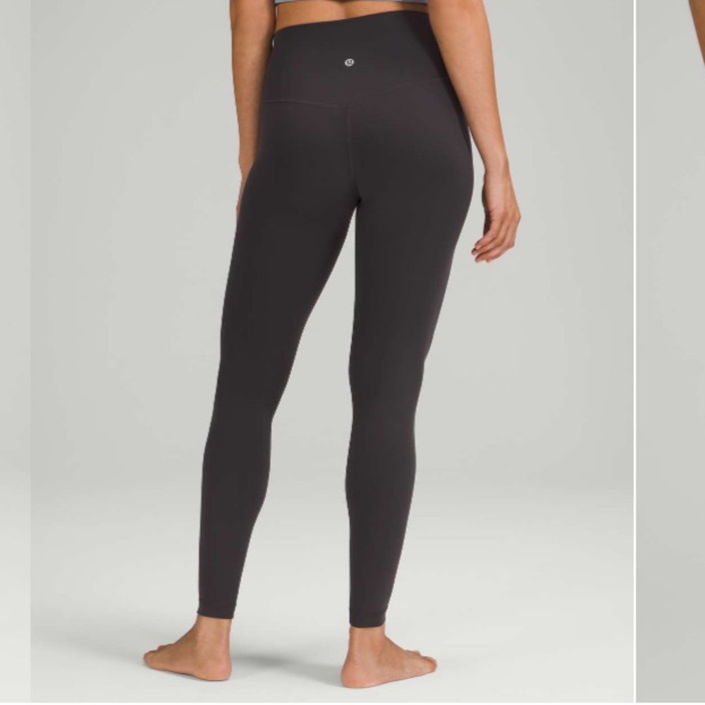Lululemon Align High-Rise Pant 28" Black Granite full length 21690
